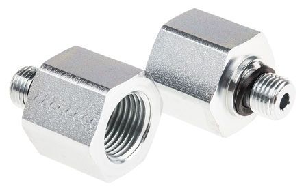 Parker Hydraulic Straight Threaded Reducer RI1/4EDX1/2CF, Connector A G 1/4 Male, Connector B G 1/2 Female, Редуктор