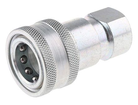 Parker Steel Female Hydraulic Quick Connect Coupling H4-62-BSPP 1/2 in, Муфта