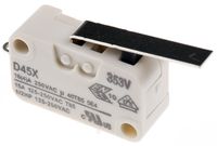 D459-B8LD, ZF SPDT-NO/NC Short Lever Microswitch, 16 A @ 250 V ac, Микропереключатель