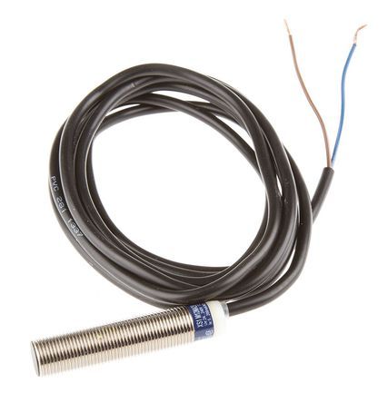 XS1M12MA250, Telemecanique Sensors M12 x 1 Inductive Sensor - Barrel, NO Output, 2 mm Detection, IP68, Cable Terminal, Индуктивный датчик приближения