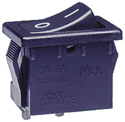 CW-SA11KKNFS, NKK Switches Single Pole Single Throw (SPST), On-None-Off Rocker Switch Panel Mount, Клавишный переключатель