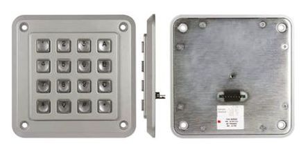 1K160102, Storm IP65 16 Key Die Cast Zinc Keypad, Кнопочная панель