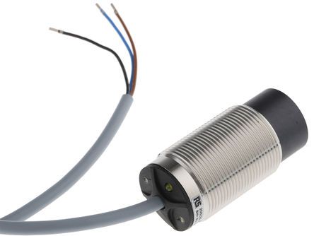 NI20U-EM30-AP6X, RS PRO M30 x 1.5 Inductive Sensor - Barrel, PNP-NO Output, 20 mm Detection, IP68, Cable Terminal, Индуктивный датчик приближения