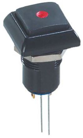 IPC1SAD2LOS, APEM Latching Red LED Push Button Switch, IP67, 13.6 (Dia.)mm, Panel Mount, 48V ac, Кнопочный переключатель