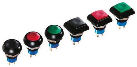 IPC5SAD7/1, APEM Single Pole Double Throw (SPDT) Momentary Push Button Switch, IP67, 12.9 (Dia.)mm, Panel Mount, 24V dc, Кнопочный переключатель