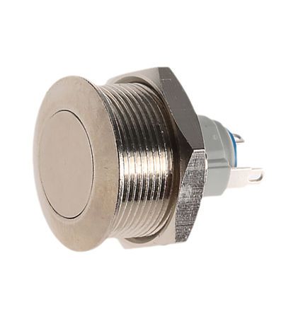 AV03100EA200, APEM Latching Push Button Switch, IP65, IP67, 19.2 (Dia.)mm, Panel Mount, 48V dc, Кнопочный переключатель