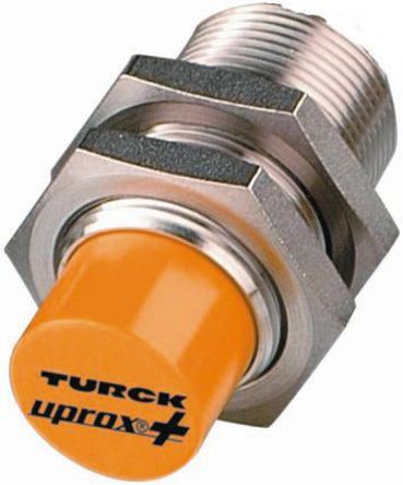 NI15U-M18-AP6X, Turck M18 x 1 Inductive Sensor - Barrel, PNP-NO Output, 15 mm Detection, IP68, Cable Terminal, Индуктивный датчик приближения