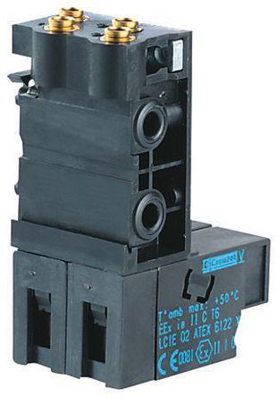 81517106, Crouzet 2 stations Sub Base, Brass, Nitrile Rubber, PA 66