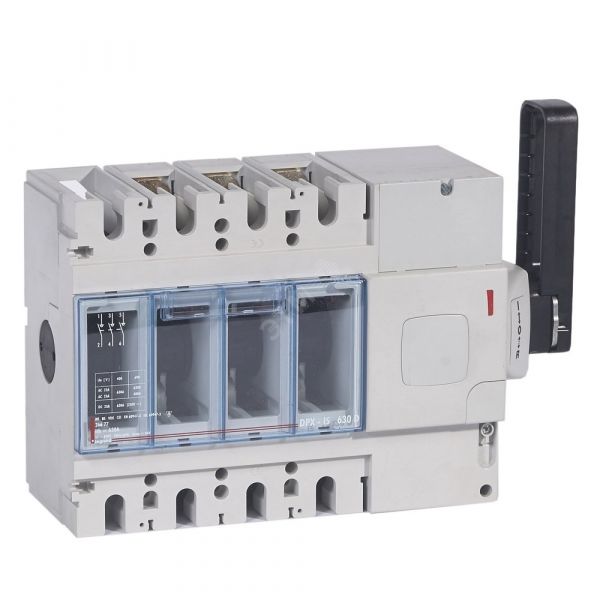 Выключатель-разъединитель трехполюсный DPX-IS630 630A рукоятка справа