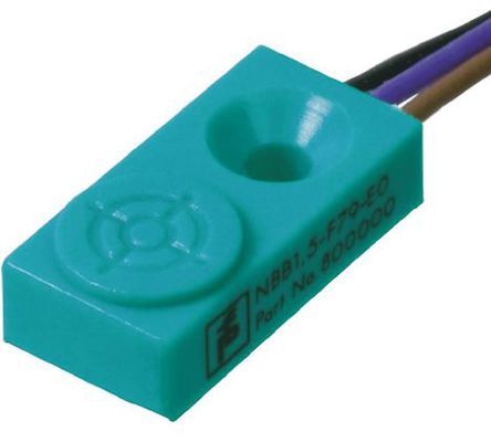 NBB1,5-F79-E0, Pepperl + Fuchs Inductive Sensor - Block, NPN-NO Output, 1.5 mm Detection, IP67, Wire Lead Terminal, Индуктивный датчик приближения