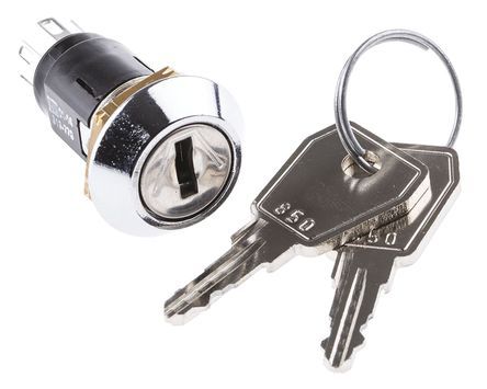 SRLMS Lorlin Key Switch DPCO  A  V dc  A  V ac Way   C Выключатель с ключом