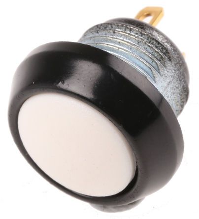 59-114, ITW 59 Single Pole Single Throw (SPST) Momentary Clear LED Miniature Push Button Switch, IP67, 13.65 (Dia.)mm, Panel, Кнопочный переключатель