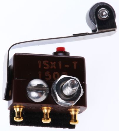 JX45+1SX1-T, RS PRO SPDT Roller Lever Subminiature Micro Switch, 4 A @ 28 V dc, Микропереключатель