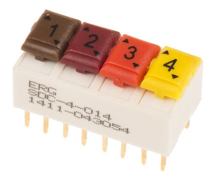 ED57675, ERG Through Hole DIP Switch, Переключатель