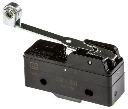 BZ-2RW82-A2, Honeywell SPDT-NO/NC Roller Lever Microswitch, 15 A @ 125 V ac, Микропереключатель