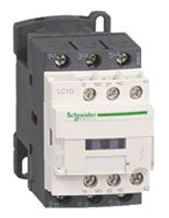 LC1DT203B7, Schneider Electric 4 Pole Contactor - 20 A, 24 V ac Coil, TeSys D, 4NO, Контактор