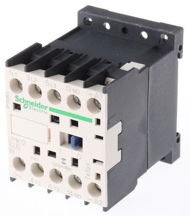 LP1K1210JD, Schneider Electric 3 Pole Contactor - 12 A, 12 V dc Coil, TeSys K, 3NO, 5.5 kW, Контактор