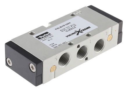 P2LBX512PP, Parker 5/2 Pneumatic Control Valve Pilot/Pilot G 1/4 Viking Xtreme Series, Клапан