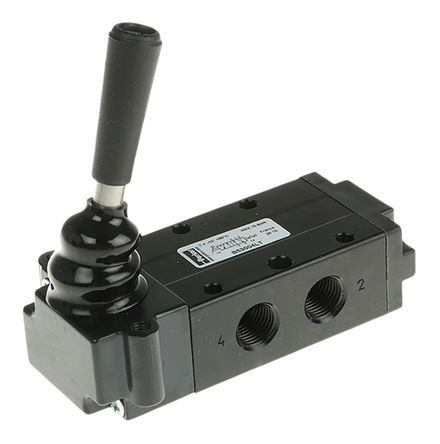 B53004LT, Parker Lever 5/2 Pneumatic Manual Control Valve B53 Series, Клапан