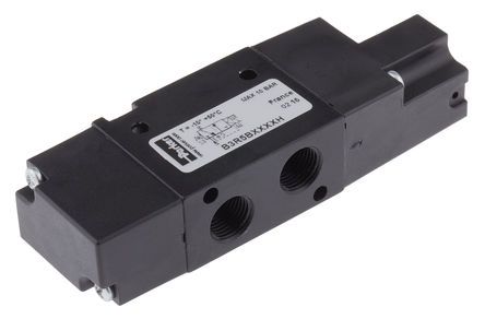 B3R5BXXXXH, Parker 3/2 Pneumatic Control Valve Solenoid/Spring G 1/8 B Series, Клапан