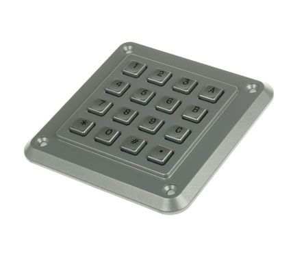 1K16T102, Storm IP65 16 Key Die Cast Zinc Keypad, Кнопочная панель