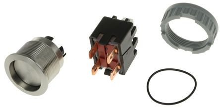 1241.6831.1120000, Schurter Double Pole Double Throw (DPDT) Latching Push Button Switch, IP64 (Front), Кнопочный переключатель