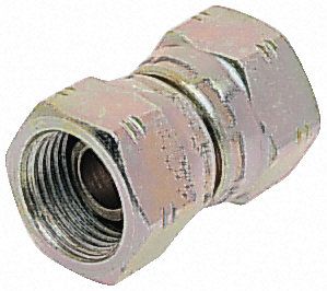 Parker Hydraulic Straight Threaded Adapter 6H6K4S, Connector A G 3/8 Female, Connector B G 3/8 Female, Переходник