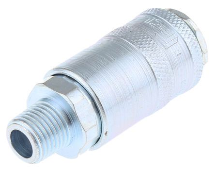 AC21CM, PCL Pneumatic Quick Connect Coupling Steel 1/4 in Threaded, Муфта