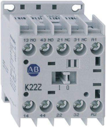 700-K40E-DJ, Allen Bradley Contactor Relay - 4NO, 10 A Contact Rating, Контактор