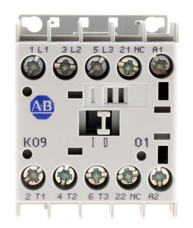 100-K09ZJ01, Allen Bradley 3 Pole Contactor - 9 A, 24 V dc Coil, 100 Series, 3NO, 4 kW, Контактор