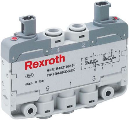 R422100558, Aventics 5/2 Pneumatic Control Valve Pilot/Spring LS04 XS Series, Клапан