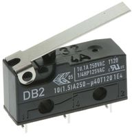 DB2C-A1LC, ZF SPDT-NO/NC Hinge Lever Microswitch, 10.1 A @ 250 V ac, Микропереключатель