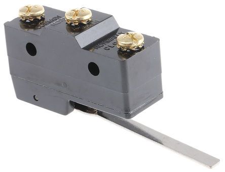 GPTBLS01, ZF SPDT-NO/NC Long Hinge Lever Microswitch, 20 A @ 250 V ac, Микропереключатель