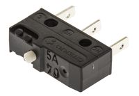 DB1C-B1AA, ZF SPDT-NO/NC Button Microswitch, 6 A @ 250 V ac, Микропереключатель