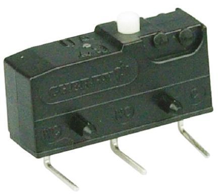 DB1C-D3AA, ZF SPDT-NO/NC Button Microswitch, 6 A @ 250 V ac, Микропереключатель