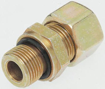 GE16SR3/4EDCF, Parker Threaded-to-Tube Pneumatic Fitting G 3/4 to Push In 16 mm, GE-R-ED Series, 420 bar, Переходник