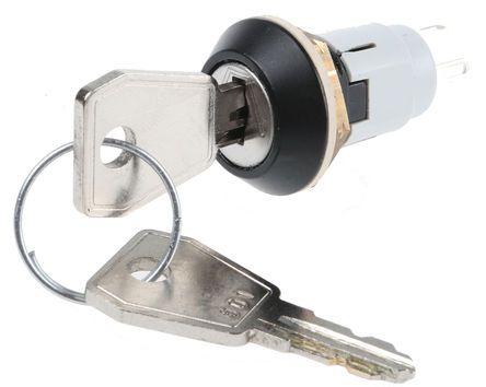 WRLESB Lorlin IP Key Switch SPDT  A  V dc  A  V ac Way   C Выключатель с ключом