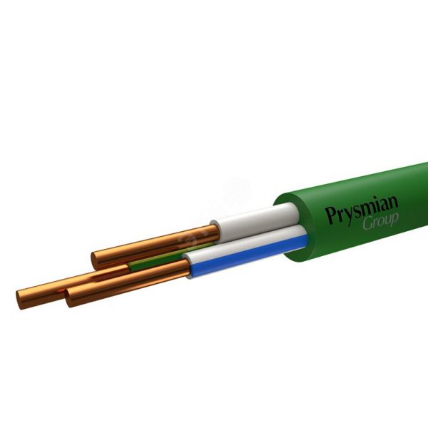 Кабель силовой ППГнг (А)-HF 3х2.5-1 AFUMEX цвет оболочки зеленый барабан