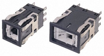 AML21EBA2AC, Honeywell Double Pole Double Throw (DPDT) Momentary Push Button Switch, 29 x 19mm, Panel Mount, Кнопочный переключатель