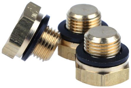 0220 10 00, Legris Brass G 1/8 Blanking Plug