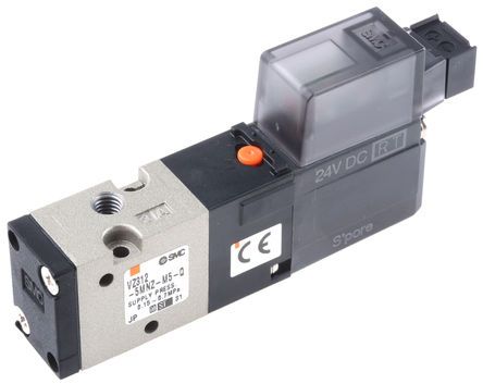 VZ312-5MNZ-M5-Q(KIT), SMC 3/2 Pneumatic Control Valve Pilot/Pilot Metric M5 x 0.8 VZ300 Series, Клапан