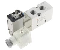 VF3130-3DZ1-02F, SMC 5/2 Pneumatic Control Valve Solenoid/Spring G 1/4 VF3000 Series, Клапан