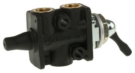 03040302, Norgren Toggle 3/2 Pneumatic Manual Control Valve Super X Series, Клапан