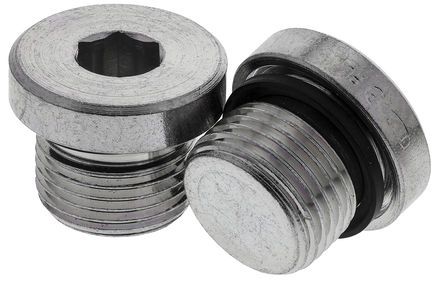 VSTI3/8EDCF, Parker, Steel Hydraulic Blanking Plug, Max Operating Pressure 400 bar, Thread Size 3/8 in, Гидравлическая пробка