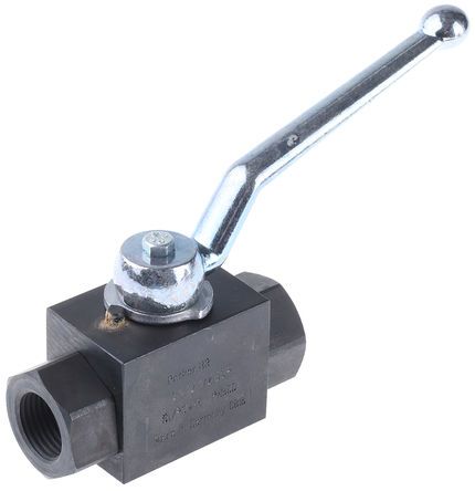 Parker Phosphated Steel Line Mounting Hydraulic Ball Valve, KH1/2CFX G 1/2, Шаровой кран