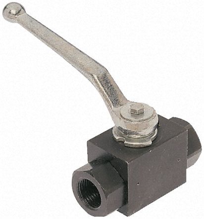 Parker Phosphated Steel Line Mounting Hydraulic Ball Valve, KH3/4CFX G 3/4, Шаровой кран