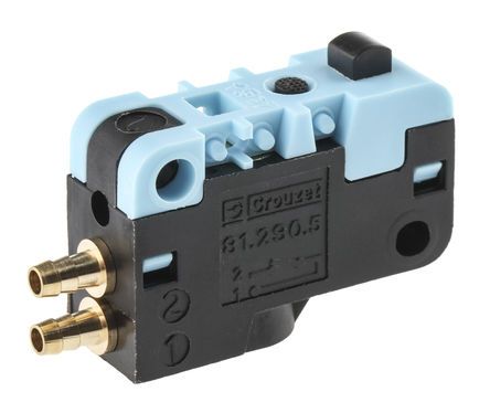 81290501, Crouzet Plunger Pneumatic Manual Control Valve 81 Series, Клапан