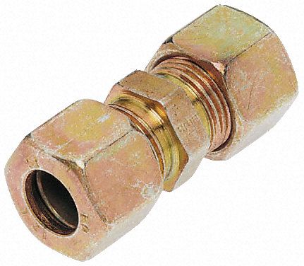 G06LCF, Parker Tube-to-Tube G Pneumatic Straight Tube-to-Tube Adapter, Push In 6 mm to Push In 6 mm, Переходник