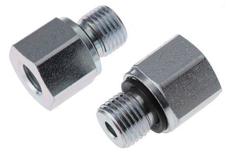 Parker Hydraulic Straight Threaded Reducer RI1/4EDX1/8CF, Connector A G 1/4 Male, Connector B G 1/8 Female, Редуктор