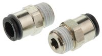 3175 06 10, Legris Threaded-to-Tube Pneumatic Fitting R 1/8 to Push In 6 mm, LF3000 Series, 20 bar, Переходник